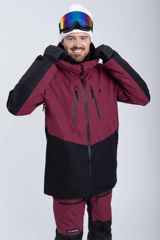 Lynx Skijakke Burgundy - Mænd