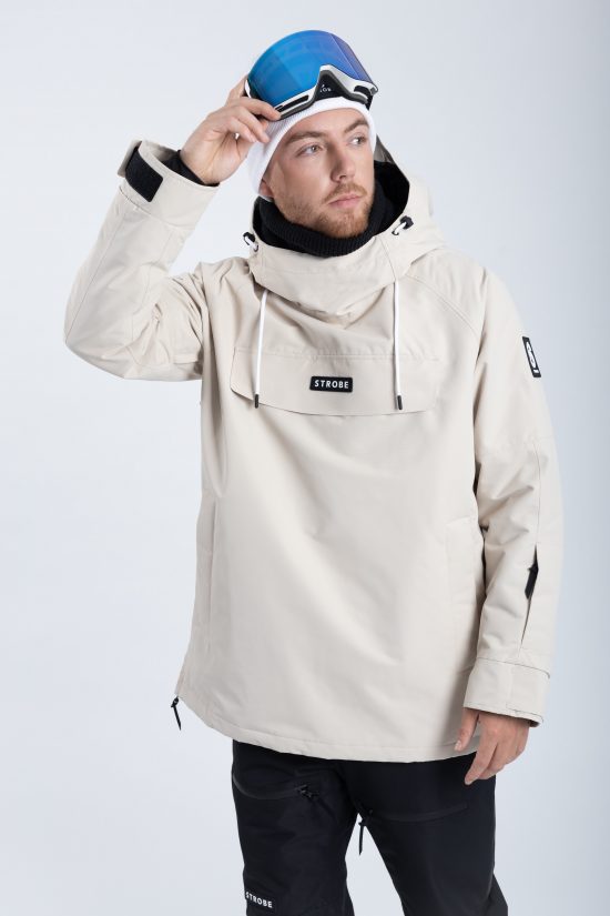 Halo Skijakke Lt Beige - Mænd
