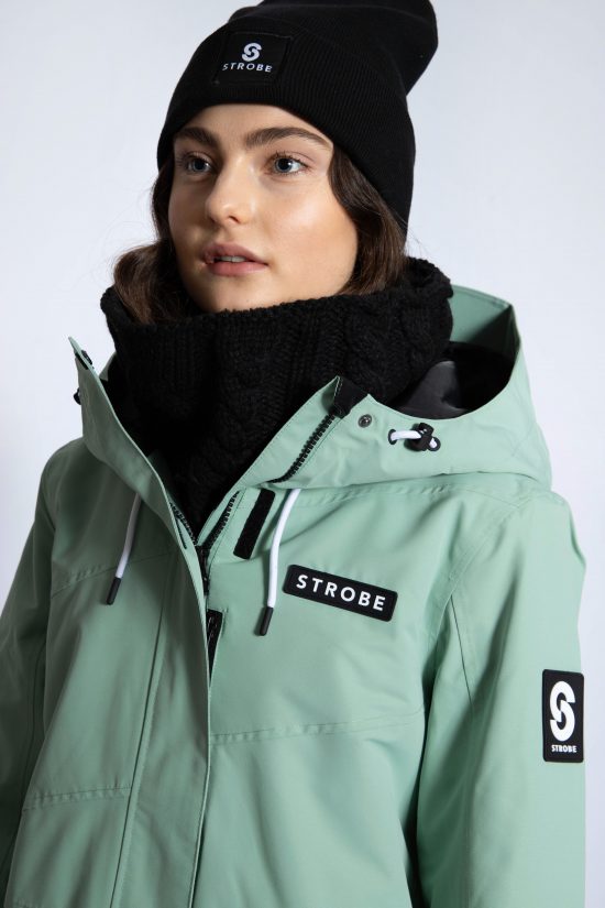 Aura Skijakke Dusty Green - Kvinder