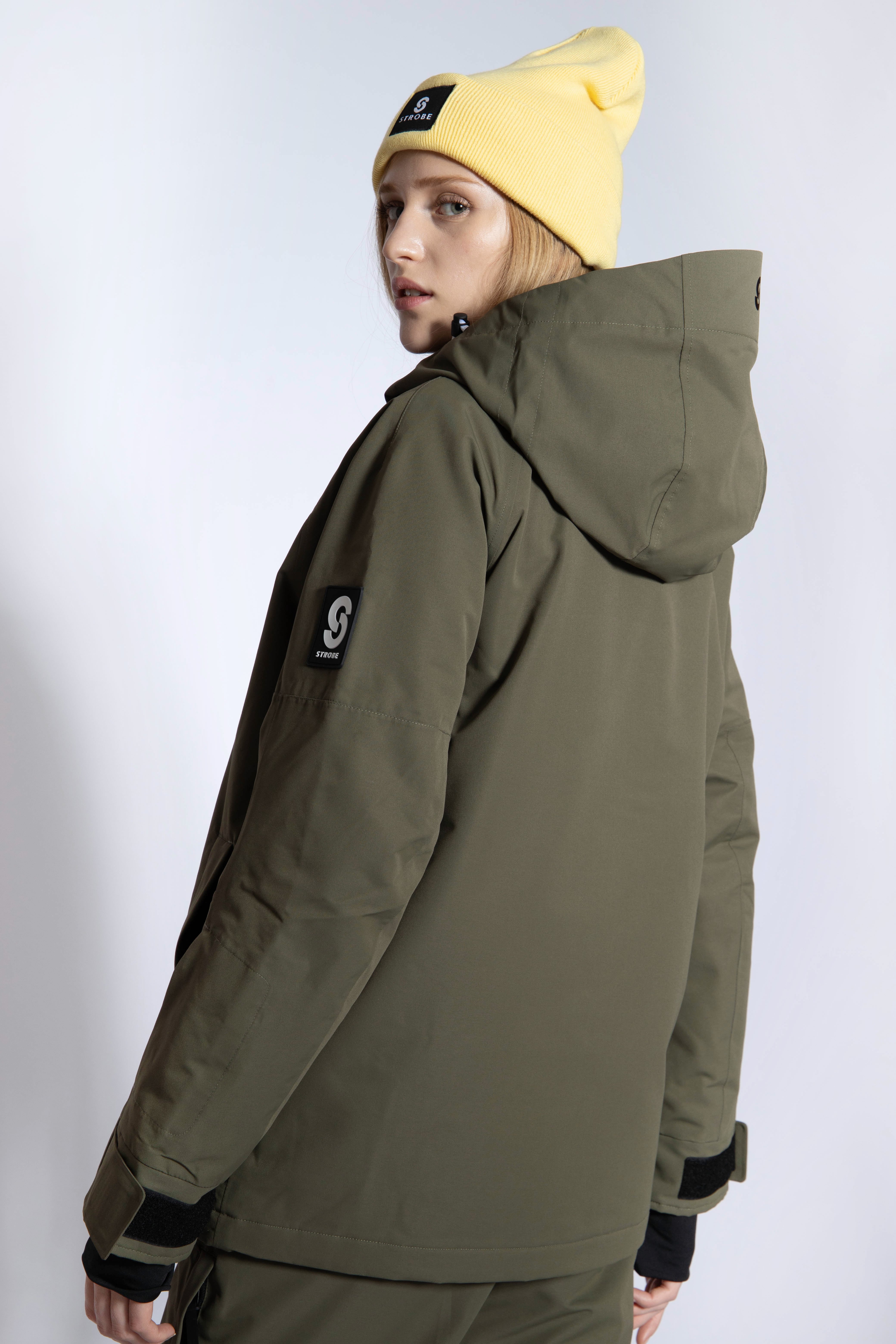 Halo Skijakke Olive Green - Kvinder