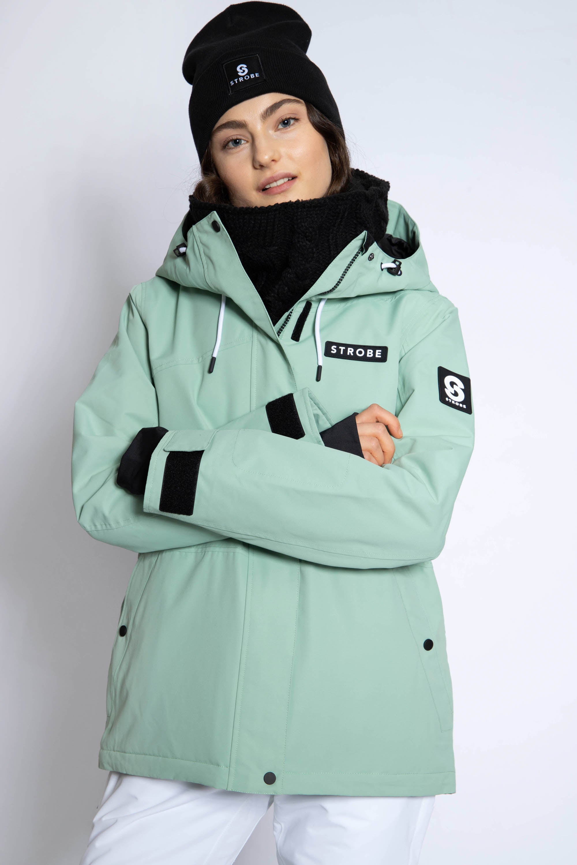 Aura Skijakke Dusty Green - Kvinder