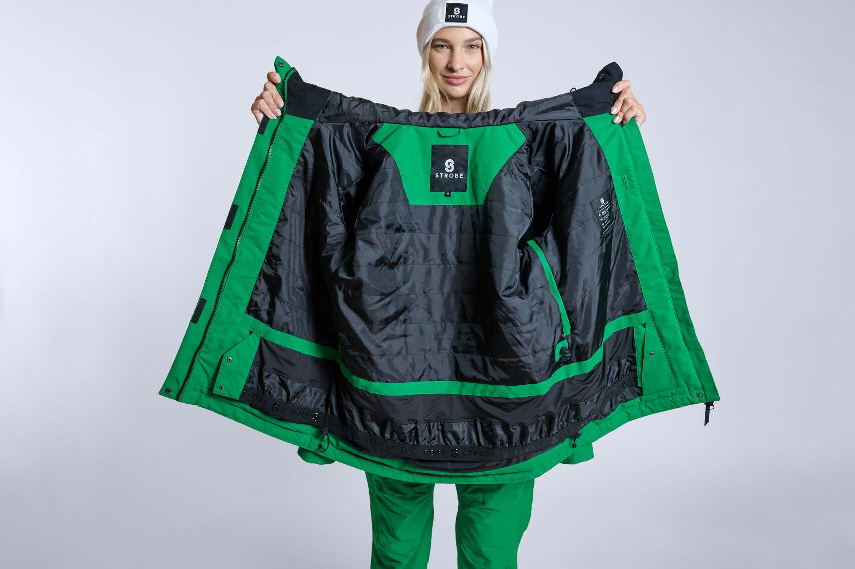 Aura Skijakke Kelly Green - Kvinder