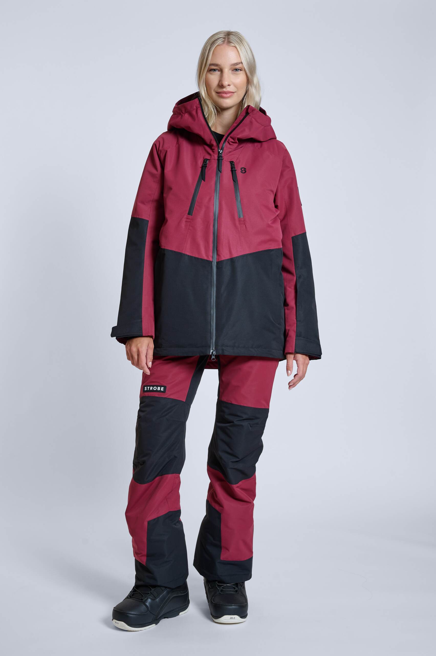 Lynx Skijakke Burgundy - Kvinder
