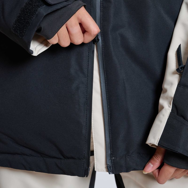 2-vejs lynlås foran